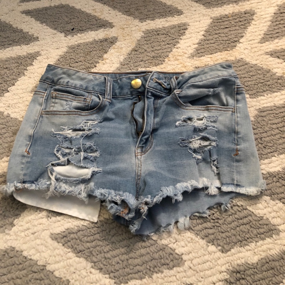 AE denim shorts